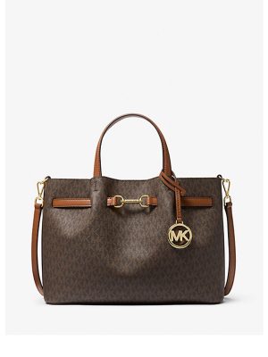 MICHAEL Michael Kors Carson Medium Signature Logo Satchel