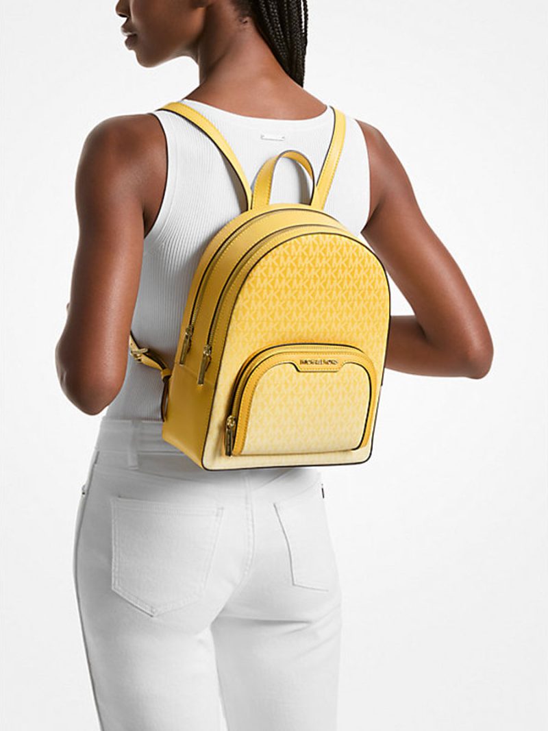 MICHAEL Michael Kors Jaycee Medium Ombré Signature Logo Backpack - Image 3