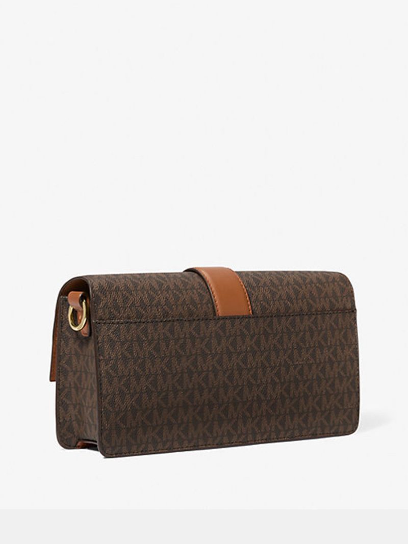 MICHAEL KORS Greenwich Medium Signature Logo Shoulder Bag - Image 3