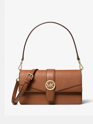 MICHAEL KORS Greenwich Medium Saffiano Leather Shoulder Bag