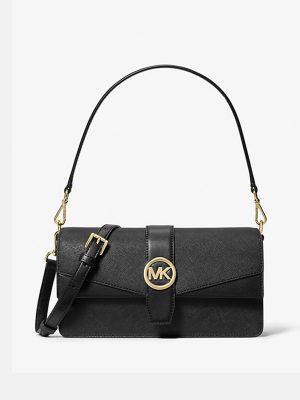 MICHAEL KORS Greenwich Medium Saffiano Leather Shoulder Bag