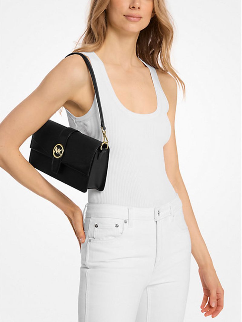 MICHAEL KORS Greenwich Medium Saffiano Leather Shoulder Bag - Image 4