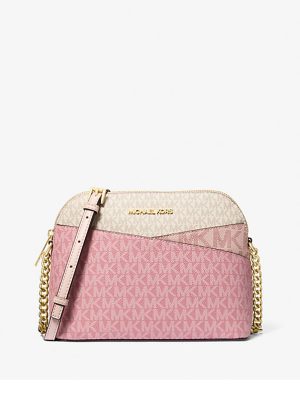 MICHAEL Michael Kors Jet Set Travel Medium Color-Block Signature Logo Crossbody Bag