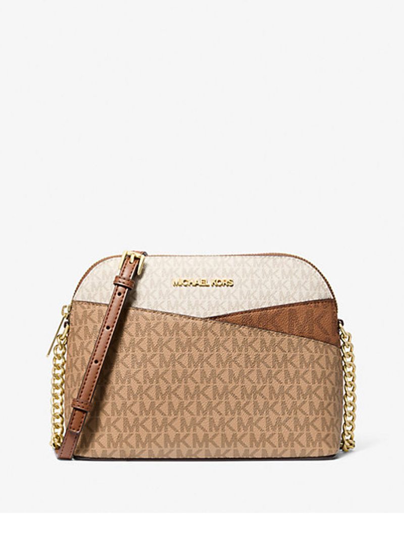 MICHAEL Michael Kors Jet Set Travel Medium Color-Block Signature Logo Crossbody Bag