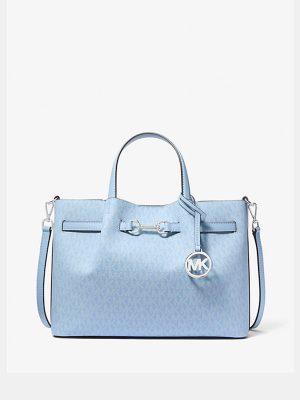 MICHAEL Michael Kors Carson Medium Signature Logo Satchel