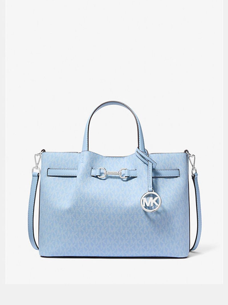 MICHAEL Michael Kors Carson Medium Signature Logo Satchel