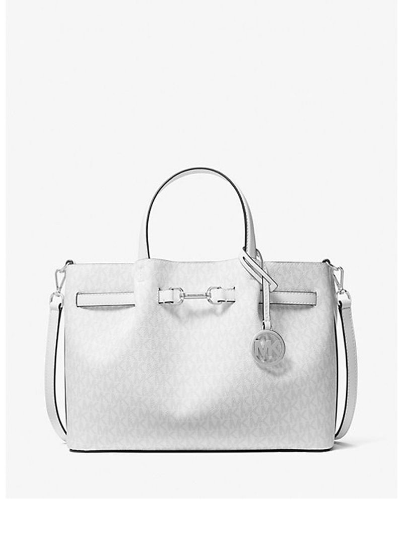 MICHAEL Michael Kors Carson Medium Signature Logo Satchel