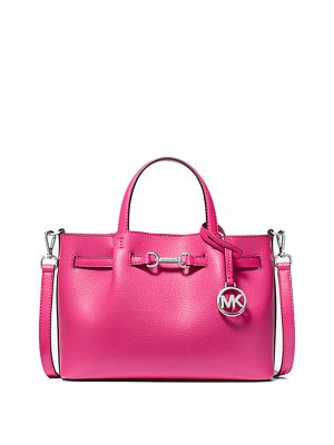 MICHAEL Michael Kors Carson Small Pebbled Leather Satchel