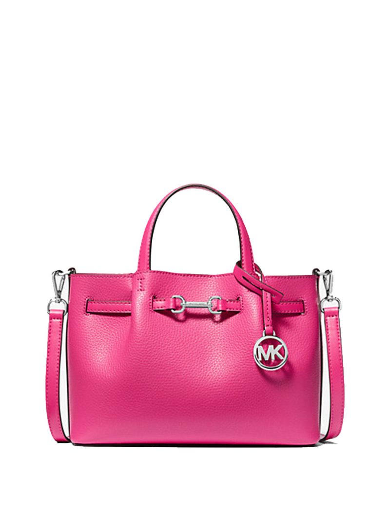 MICHAEL Michael Kors Carson Small Pebbled Leather Satchel