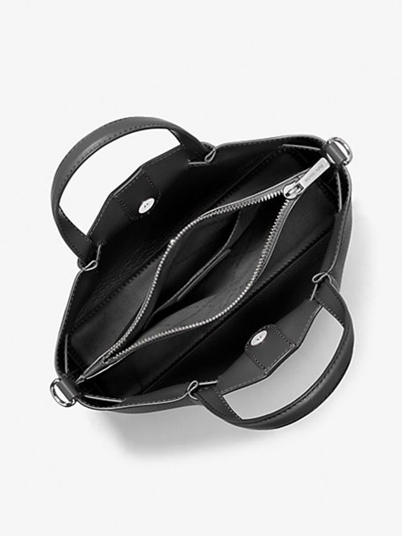 MICHAEL Michael Kors Carson Small Pebbled Leather Satchel - Image 2