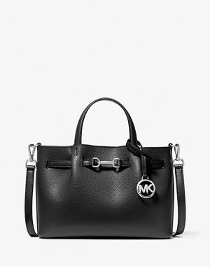 MICHAEL Michael Kors Carson Small Pebbled Leather Satchel