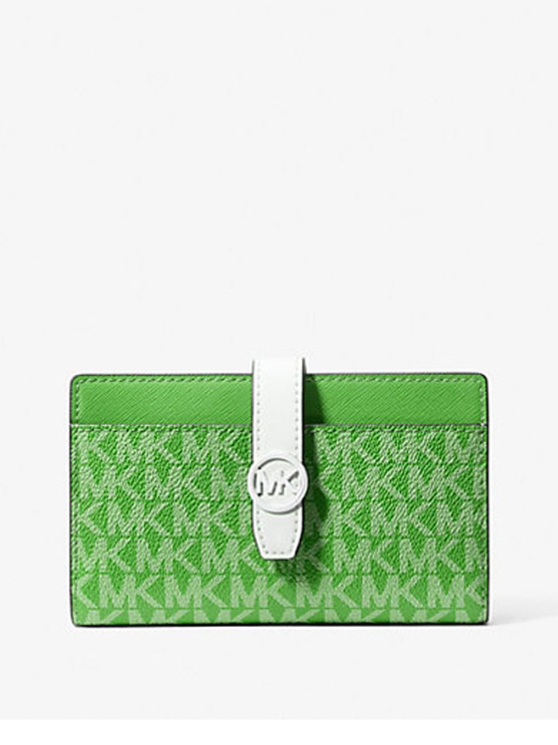 MICHAEL Michael Kors Greenwich Medium Signature Logo Wallet