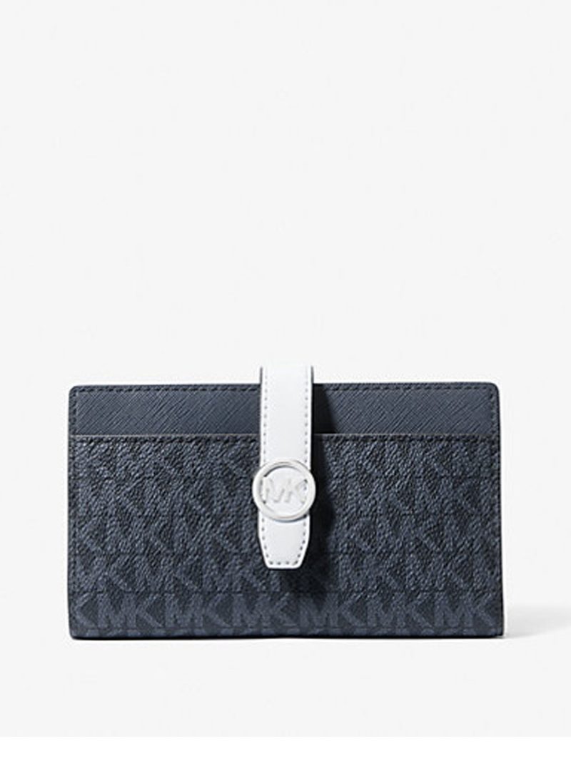MICHAEL Michael Kors Greenwich Medium Signature Logo Wallet