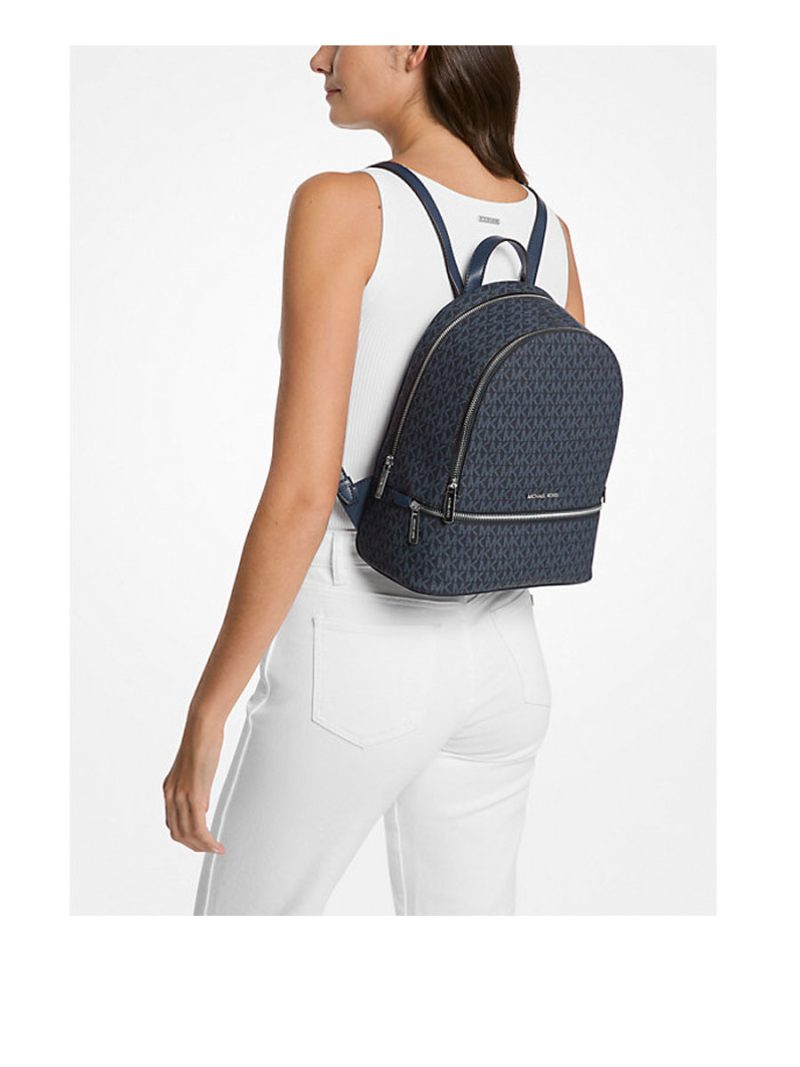 MICHAEL Michael Kors Rhea Medium Signature Logo Backpack - Image 4