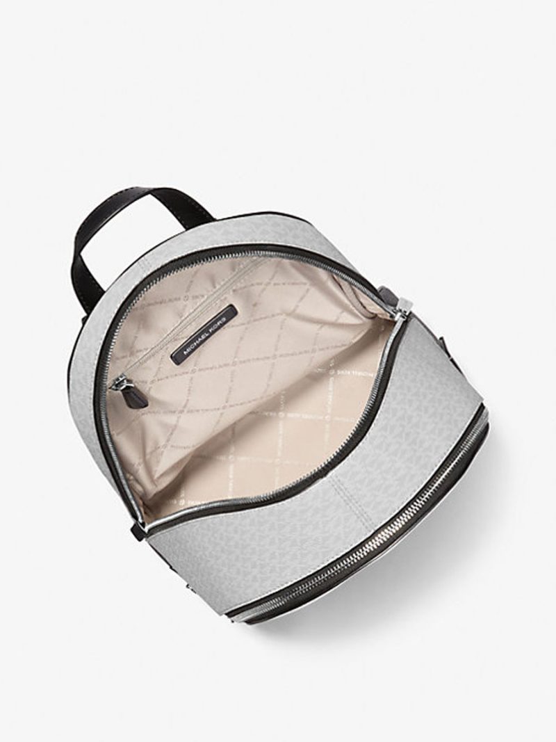 MICHAEL Michael Kors Rhea Medium Color-Block Signature Logo Backpack - Image 2