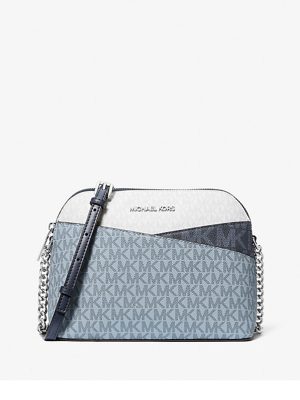 MICHAEL Michael Kors Jet Set Travel Color-Block Signature Logo Crossbody Bag