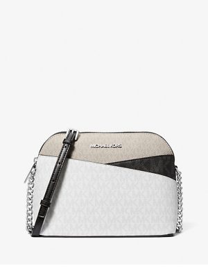 MICHAEL Michael Kors Jet Set Travel Color-Block Signature Logo Crossbody Bag