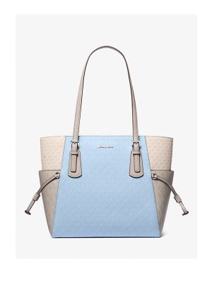 MICHAEL Michael Kors Voyager Large Color-Block Signature Logo Tote Bag