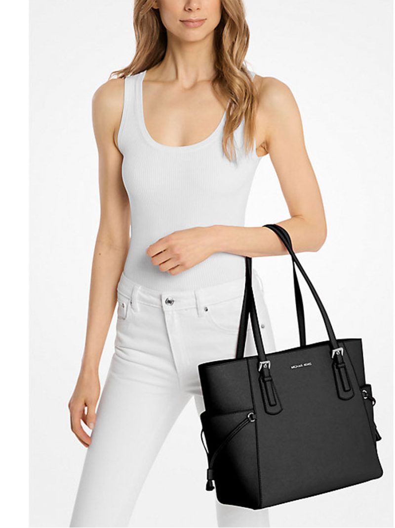 MICHAEL Michael Kors Voyager Large Saffiano Leather Tote Bag - Image 3