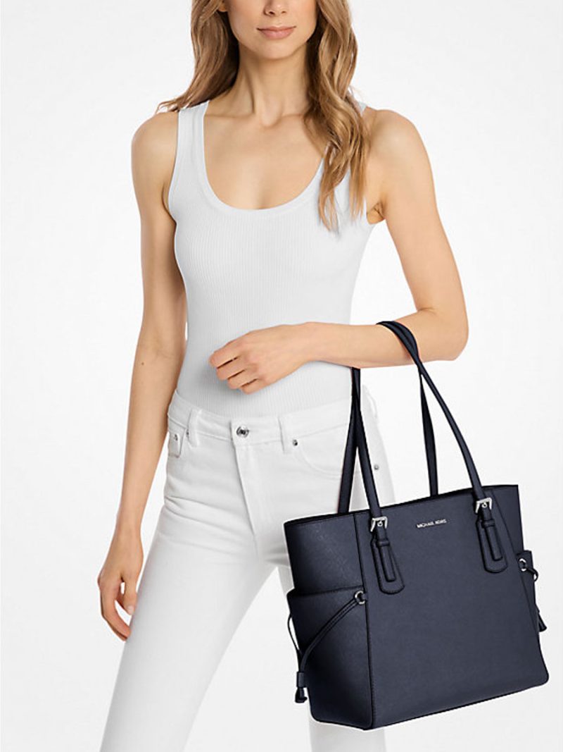 MICHAEL Michael Kors Voyager Large Saffiano Leather Tote Bag - Image 3