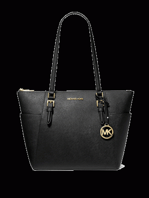 MICHAEL Michael Kors Charlotte Large Saffiano Leather Top-Zip Tote Bag