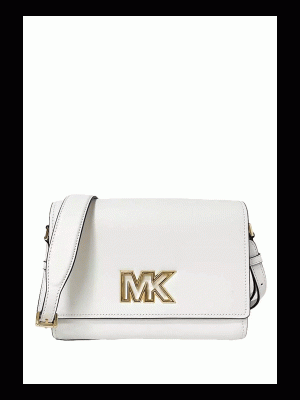 MICHAEL Michael Kors Mimi Medium Leather Messenger Bag (AS IS)