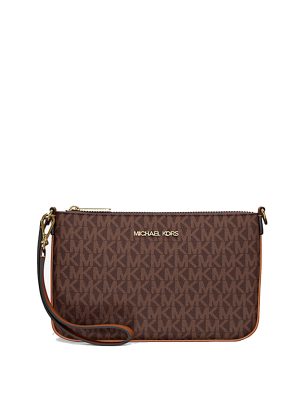 MICHAEL Michael Kors Jet Set Small Signature Logo Convertible Wristlet