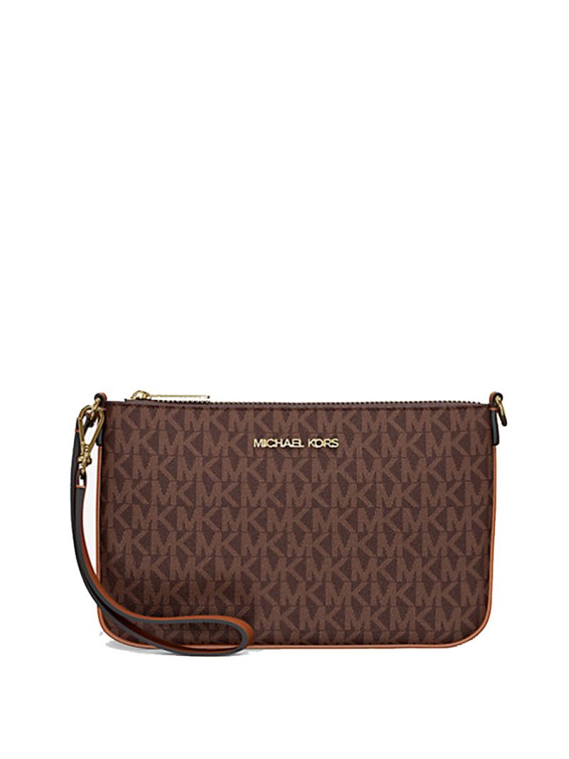 MICHAEL Michael Kors Jet Set Small Signature Logo Convertible Wristlet