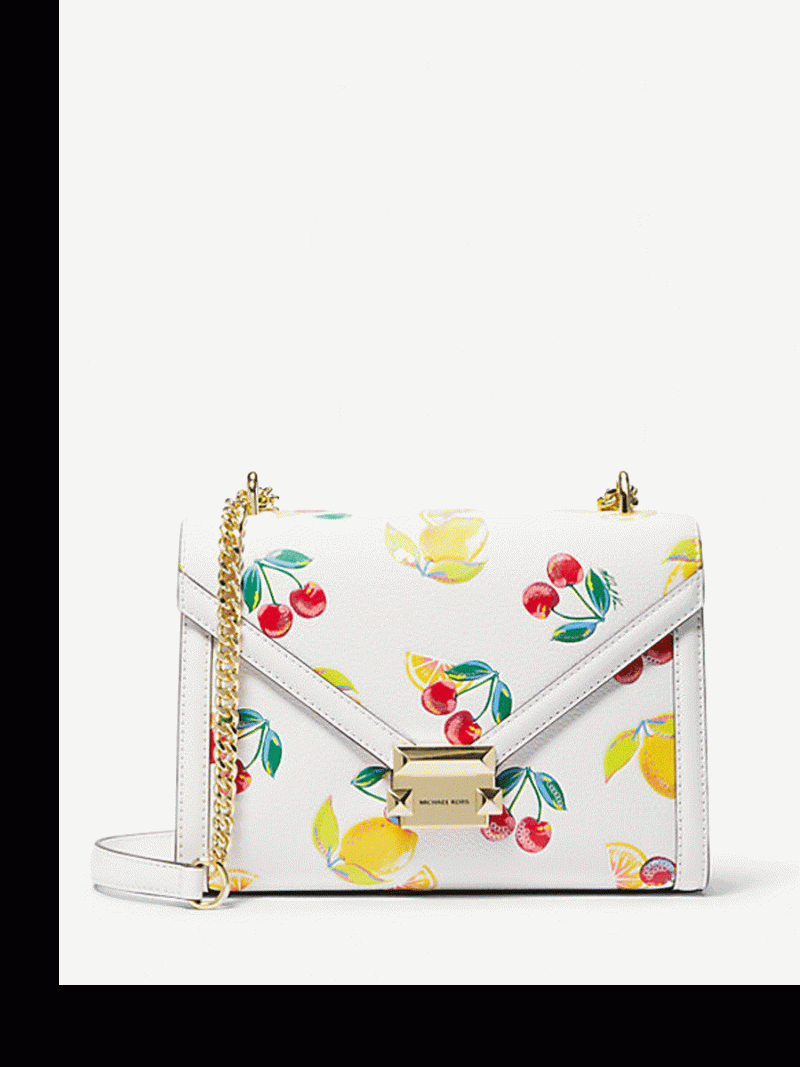MICHAEL Michael Kors Whitney Medium Sequined Fruit Print Shoulder Bag