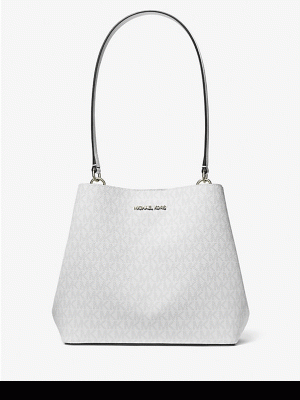 MICHAEL KORS Pratt Medium Signature Logo Shoulder Bag