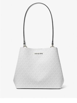 MICHAEL KORS Pratt Medium Signature Logo Shoulder Bag