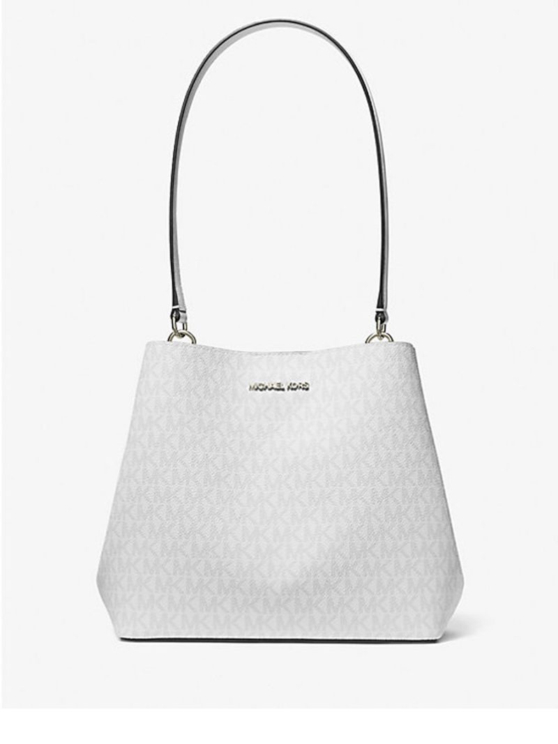 MICHAEL KORS Pratt Medium Signature Logo Shoulder Bag