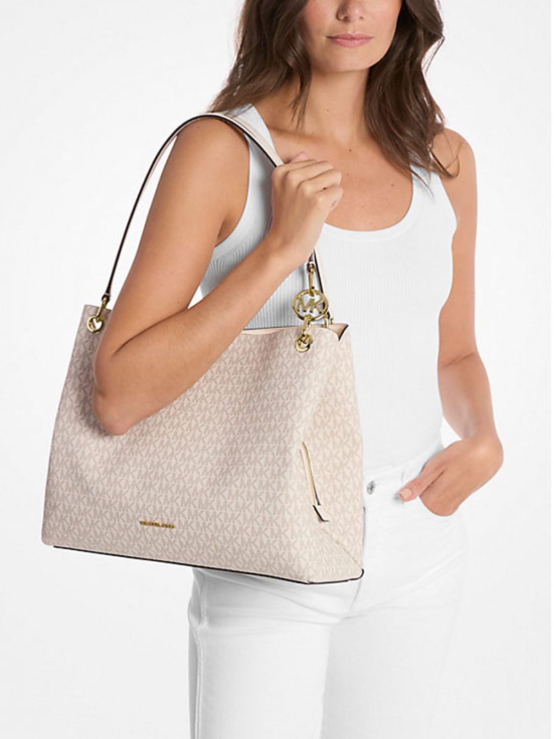 MICHAEL KORS Christina Large Signature Logo Shoulder Bag - Image 3