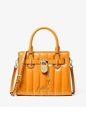 MICHAEL KORS Hamilton Small Patent Satchel