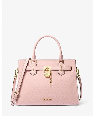 MICHAEL KORS Hamilton Medium Signature Logo Satchel
