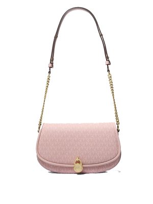 MICHAEL Michael Kors Mila Medium Signature Logo Messenger Bag