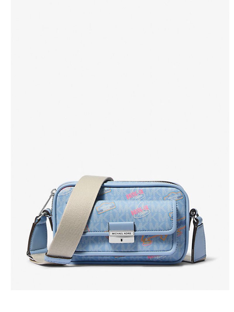MICHAEL Michael Kors Bradshaw Extra-Small Embellished Signature Logo Camera Crossbody Bag