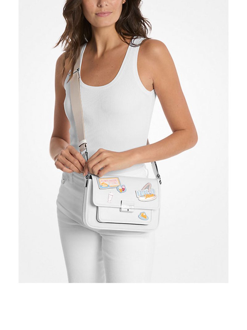 MICHAEL Michael Kors Bradshaw Medium Embellished Crossbody Bag - Image 3