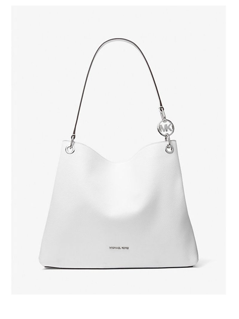 MICHAEL KORS Christina Large Pebbled Leather Shoulder Bag