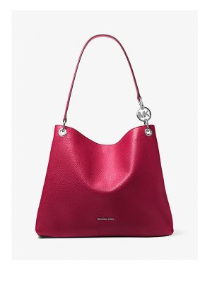 MICHAEL KORS Christina Large Pebbled Leather Shoulder Bag