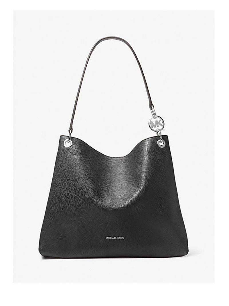 MICHAEL KORS Christina Large Pebbled Leather Shoulder Bag