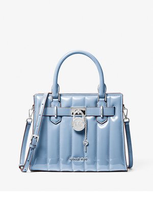 MICHAEL KORS Hamilton Small Patent Satchel