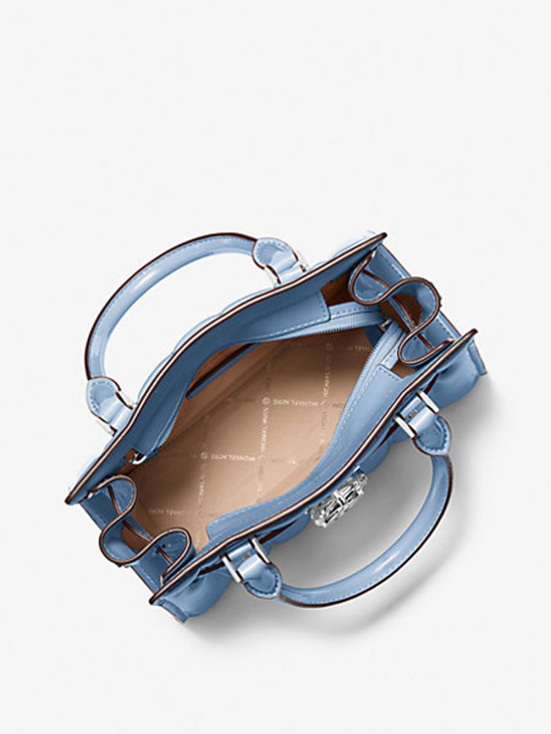 MICHAEL KORS Hamilton Small Patent Satchel - Image 2