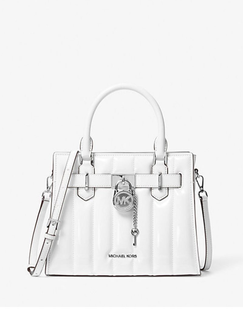MICHAEL Michael Kors Hamilton Small Patent Satchel