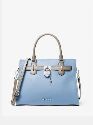 MICHAEL KORS Hamilton Medium Color-Block Leather Satchel
