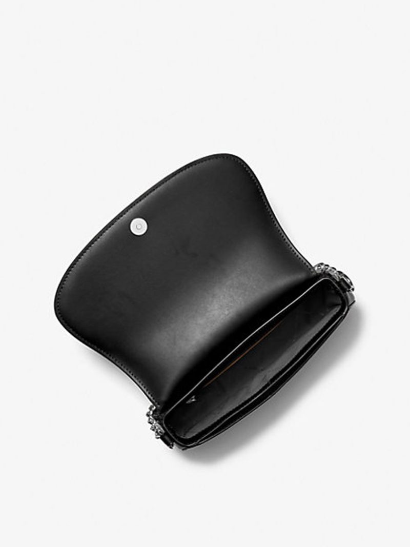 MICHAEL Michael Kors Mila Medium Leather Messenger Bag - Image 2