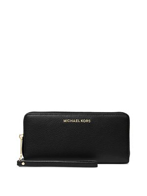 MICHAEL Michael Kors Jet Set Travel Large Pebbled Leather Wristlet