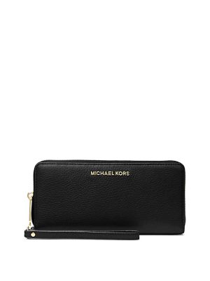 MICHAEL Michael Kors Jet Set Travel Large Pebbled Leather Wristlet