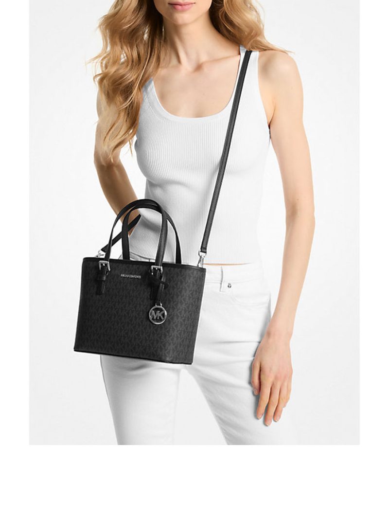 MICHAEL Michael Kors Jet Set Travel Extra-Small Logo Top-Zip Tote Bag - Image 5