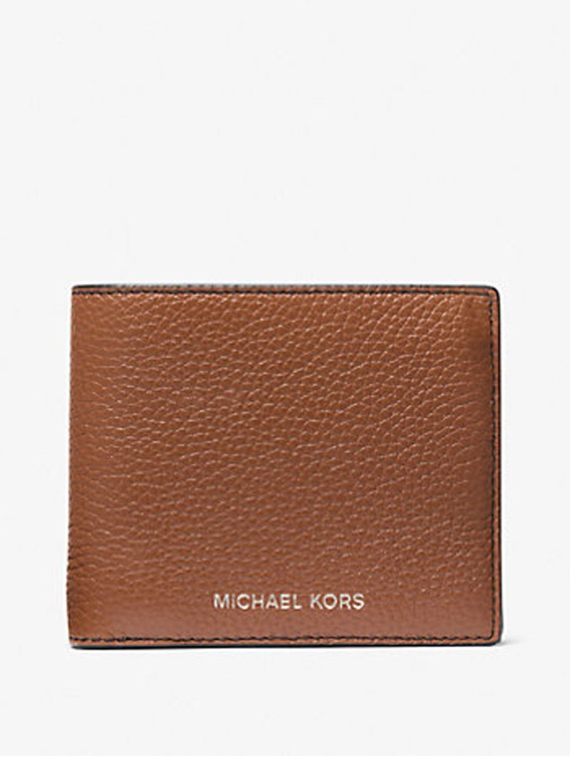 MICHAEL Michael Kors Cooper Pebbled Leather Billfold Wallet With Coin Pouch